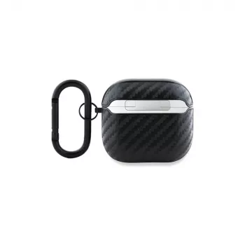 BMW BMA4CMPUCA AirPods 4 Capa Preto PU Carbon M Collection