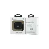 BMW BMA4SSLBK AirPods 4 Capa Preto Pele Genuína Logótipo Prateado