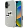 Capa KARL LAGERFELD HC 3D Rubber DoubleHeads para Apple iPhone 16 - bege