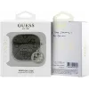 Capa protetora Guess 4G Strass Charm para Apple AirPods 4, castanha