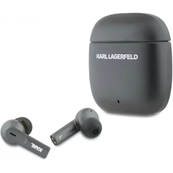 Auscultadores TWS KARL LAGERFELD Metal Printed Logo com ANC/ENC - pretos