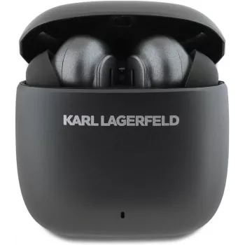 Auscultadores TWS KARL LAGERFELD Metal Printed Logo com ANC/ENC - pretos
