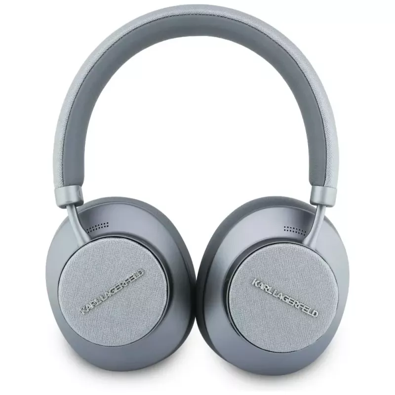 Auscultadores over-ear Bluetooth ANC Karl Lagerfeld Saffiano Elongated cinzentos