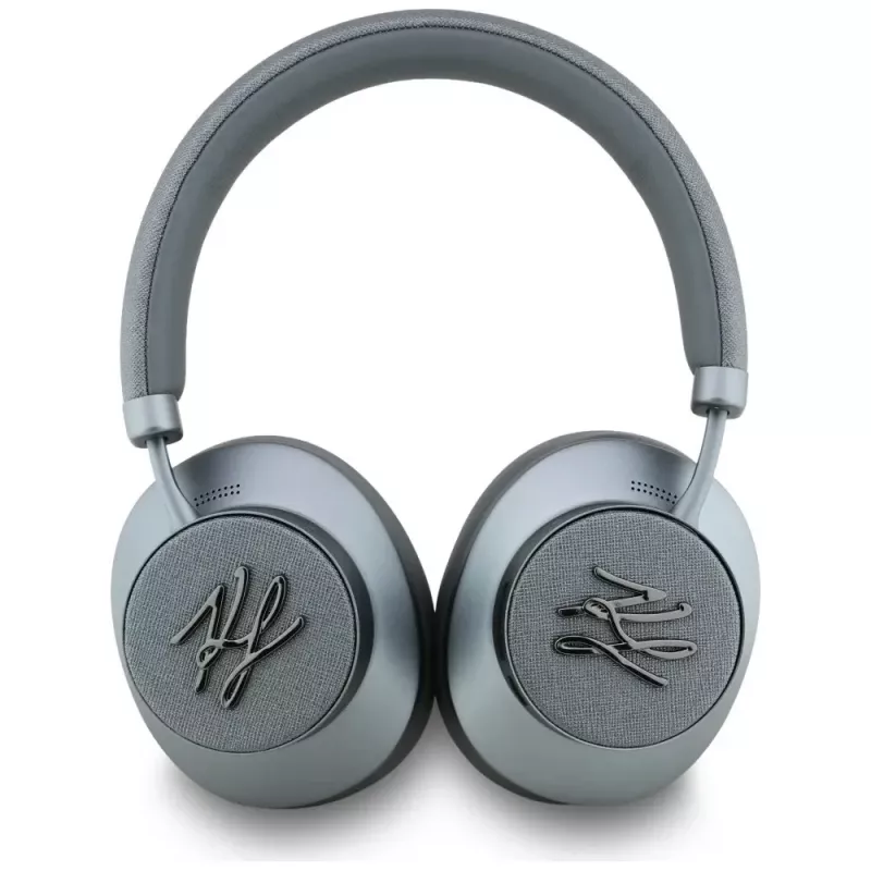 Auscultadores over-ear Bluetooth ANC Karl Lagerfeld Grained Initials cinzentos