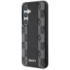 Capa MagSafe DKNY Leather Checkered Pattern para Samsung Galaxy S25, preta