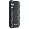 Capa MagSafe DKNY Leather Checkered Pattern para Samsung Galaxy S25, preta