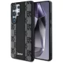 Capa MagSafe DKNY em pele Checkered Pattern para Samsung Galaxy S25 Ultra preta