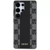 Capa MagSafe DKNY em pele Checkered Pattern para Samsung Galaxy S25 Ultra preta