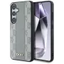 Capa MagSafe DKNY em pele Checkered Pattern para Samsung Galaxy S25 - taupe