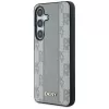Capa MagSafe DKNY em pele Checkered Pattern para Samsung Galaxy S25 - taupe