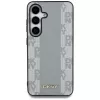 Capa MagSafe DKNY em pele Checkered Pattern para Samsung Galaxy S25 - taupe