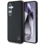 Capa MERCEDES-BENZ Mercedes Leather Horizontal Debossed Curves MagSafe para Samsung Galaxy S25 preta