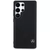 Capa MERCEDES-BENZ Mercedes Leather Curved Stitches para Samsung Galaxy S25 Ultra preta