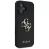 Capa Guess Grained Big 4G Logo Small Classic Logo para iPhone 16 (preta)