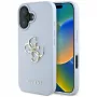 Capa traseira Guess Grained Big 4G Logo Small Classic Logo para Apple iPhone 16 - azul
