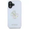 Capa traseira Guess Grained Big 4G Logo Small Classic Logo para Apple iPhone 16 - azul