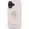 Capa traseira Guess Grained Big 4G Logo Small Classic Logo para Apple iPhone 16 - rosa