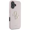 Capa traseira Guess Grained Big 4G Logo Small Classic Logo para Apple iPhone 16 - rosa