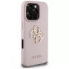 Capa traseira Guess Grained Big 4G Logo Small Classic Logo para Apple iPhone 16 Pro (rosa)