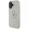 Capa traseira Guess Grained Big 4G Logo Small Classic para iPhone 16 - verde
