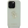 Capa traseira Guess Grained Big 4G Logo Small Classic Logo para Apple iPhone 16 Pro Max - verde