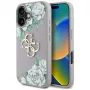 Guess Grained Roses Big 4G Logo Capa para Apple iPhone 16 - Lilás