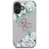 Guess Grained Roses Big 4G Logo Capa para Apple iPhone 16 - Lilás