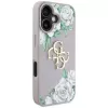 Guess Grained Roses Big 4G Logo Capa para Apple iPhone 16 - Lilás