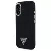 Guess Denim Triangle Logo Capa MagSafe para iPhone 16 Preto