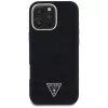 Guess Denim Triangle Logo Capa MagSafe para Apple iPhone 16 Pro, Preto