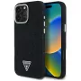 Guess Denim Triangle Logo Capa MagSafe para Apple iPhone 16 Pro Max, Preto