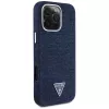 Guess Denim Triangle Logo Capa MagSafe para iPhone 16 Pro Azul