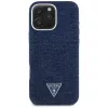 Guess Denim Triangle Logo Capa MagSafe para Apple iPhone 16 Pro Max Azul