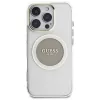Guess IML Metal Colored Circle Classic Logo Capa MagSafe para iPhone 16 Pro (Cinzento)