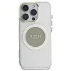 Guess IML Metal Colored Circle Classic Logo Capa MagSafe para iPhone 16 Pro Max (Cinzento)