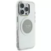 Guess IML Metal Colored Circle Classic Logo Capa MagSafe para iPhone 16 Pro Max (Cinzento)
