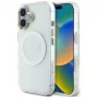 Guess IML Metal Colored Circle Classic Logo Capa MagSafe para iPhone 16 (Branco)