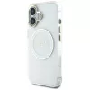 Guess IML Metal Colored Circle Classic Logo Capa MagSafe para iPhone 16 (Branco)