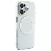 Guess IML Metal Colored Circle Classic Logo Capa MagSafe para iPhone 16 (Branco)