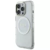 Guess IML Metal Colored Circle Classic Logo Capa MagSafe para iPhone 16 Pro Max (Branco)