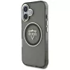 Guess IML Metal Mountain Logo Capa MagSafe para iPhone 16 (Preto)