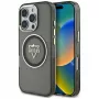 Guess IML Metal Mountain Logo Capa MagSafe para iPhone 16 Pro (Preto)