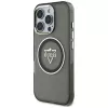 Guess IML Metal Mountain Logo Capa MagSafe para iPhone 16 Pro Max (Preto)