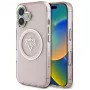 Guess IML Metal Mountain Logo Capa MagSafe para Apple iPhone 16 (Rosa)