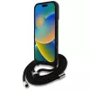 Guess 4G Big Logo Cord Strap Crossbody Capa para iPhone 16 Plus - Castanho