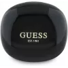 Guess Flat Classic Logo Electroplated TWS Earbuds com estojo de carregamento (Preto)