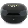 Guess Flat Classic Logo Electroplated TWS Earbuds com estojo de carregamento (Preto)