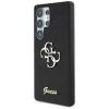 Guess Fixed Glitter Big 4G Metal Logo Case para Samsung Galaxy S25 Ultra (preto)