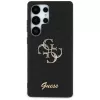 Guess Fixed Glitter Big 4G Metal Logo Case para Samsung Galaxy S25 Ultra (preto)