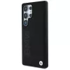 BMW Leather Big Wordmark Case para Samsung Galaxy S25 Ultra preto